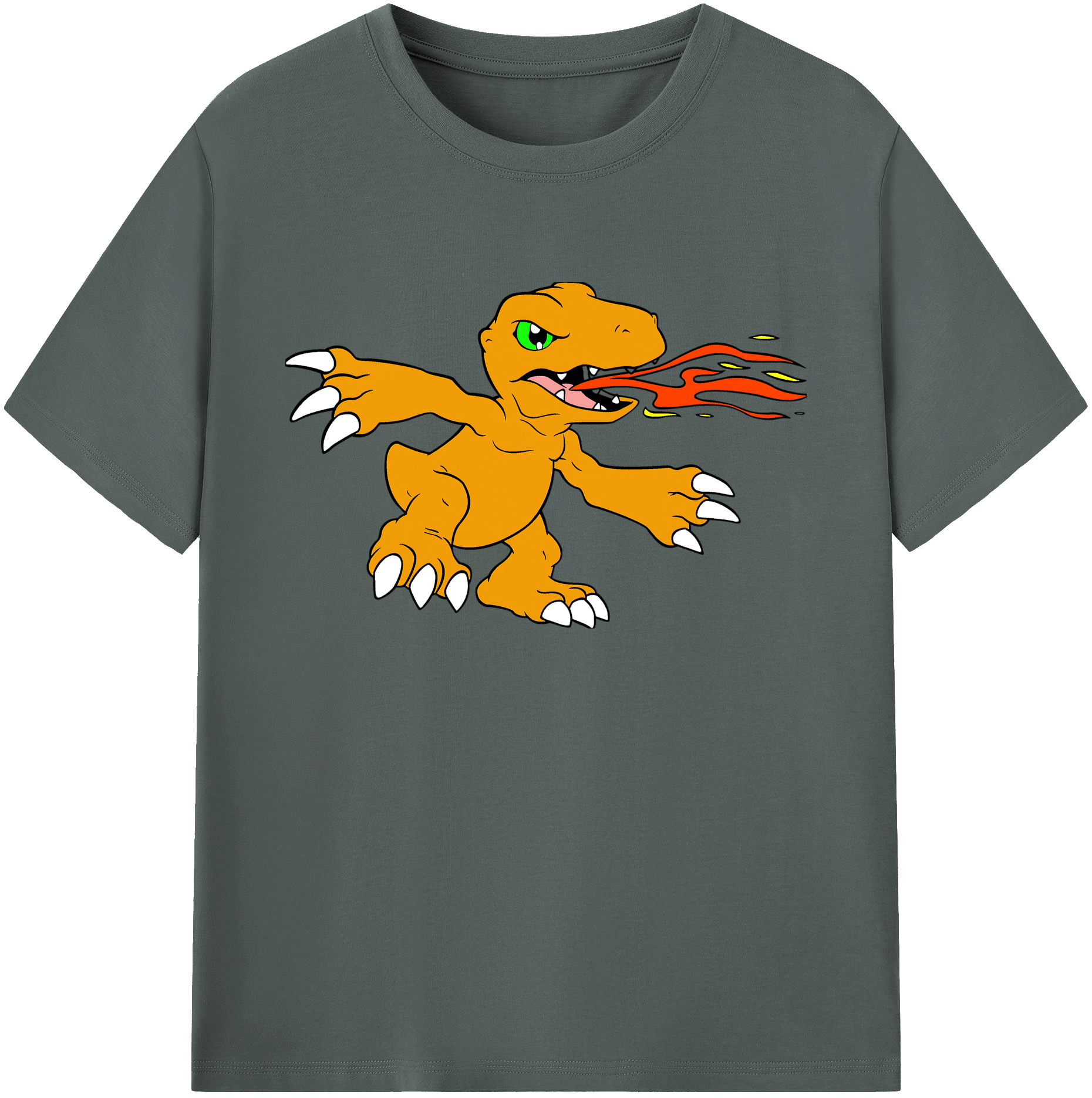 （画像用） Digimon デジタルモンスター/デジモン 綿100％ メンズ半袖Tシャツ｜肌触りやわらか＆通気性